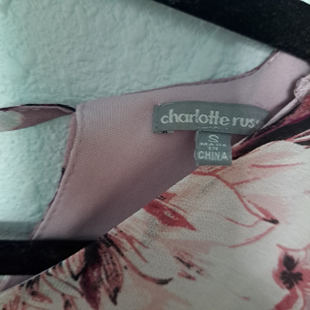 Charlotte Russe Lavender Floral Blouse - Picture 6 of 10